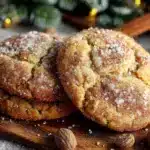 eggnog snickerdoodle cookies - featured image