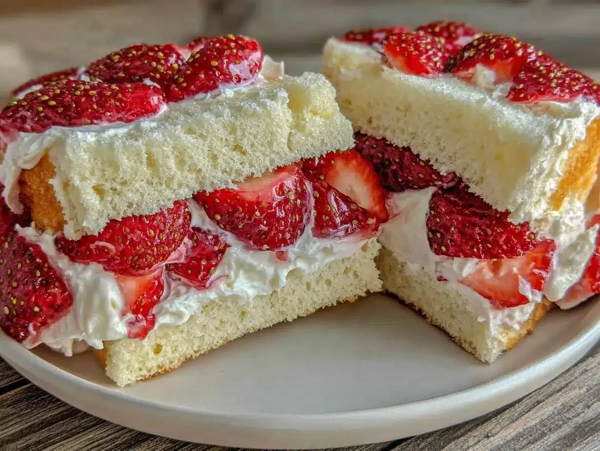 fluffy japanese strawberry shortcake preparation steps