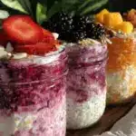fresh no-cook mason jar overnight oats - featured image