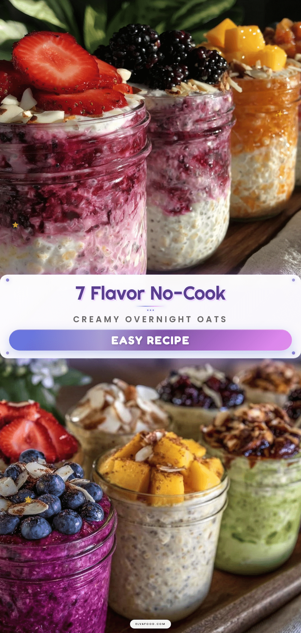 fresh no-cook mason jar overnight oats recipe