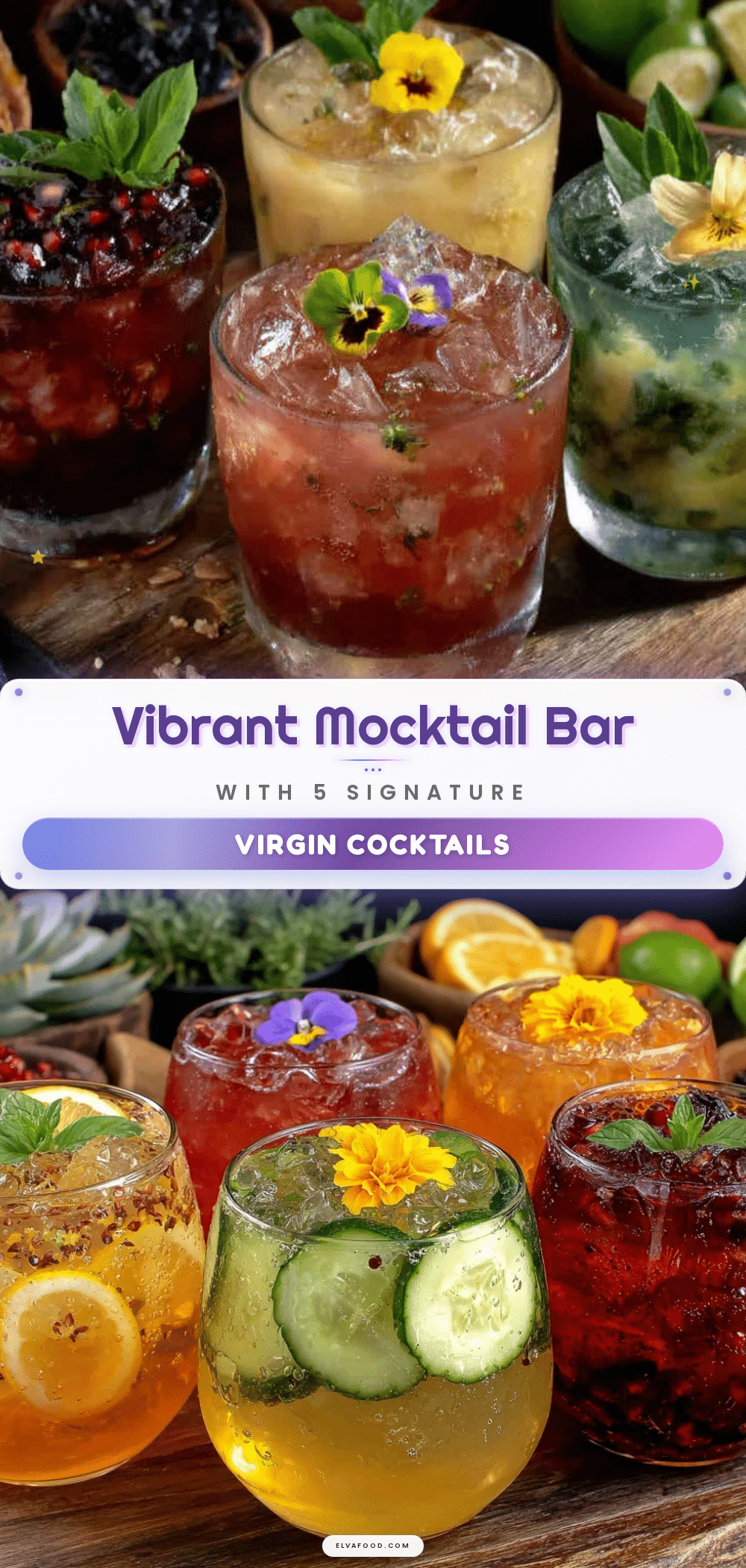 fresh vibrant mocktail bar recipe