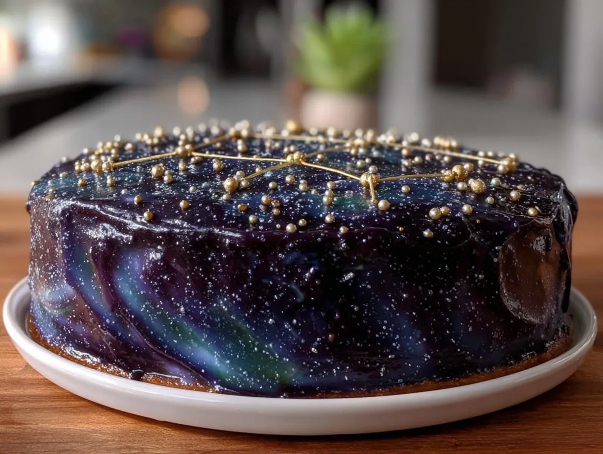 Gemini Constellation Cake preparation steps