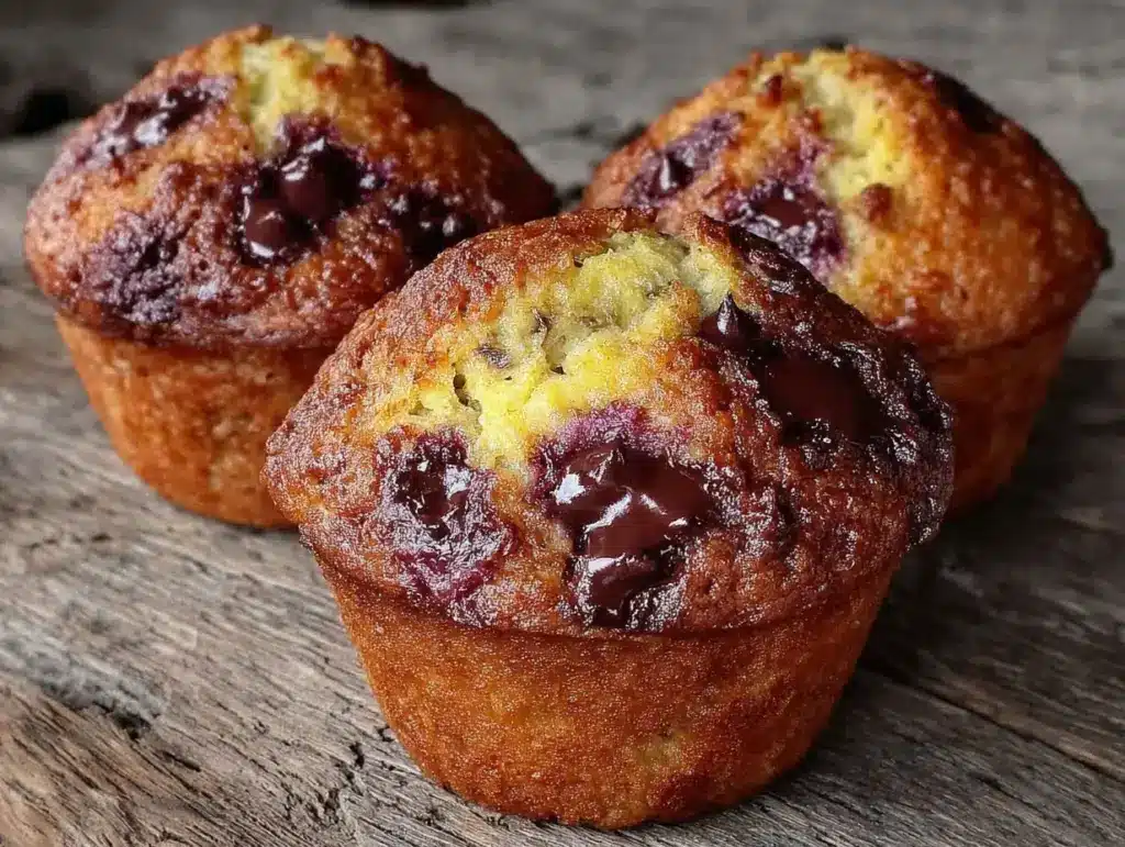 gluten-free banana chocolate chip muffins - featured image