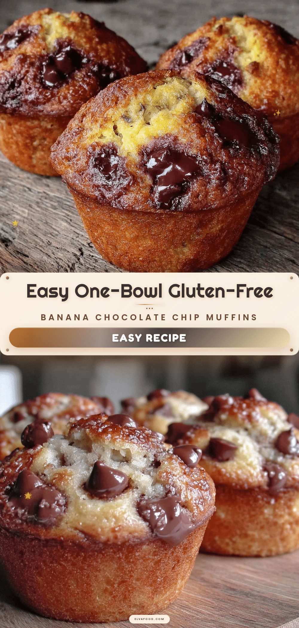 gluten-free banana chocolate chip muffins recipe
