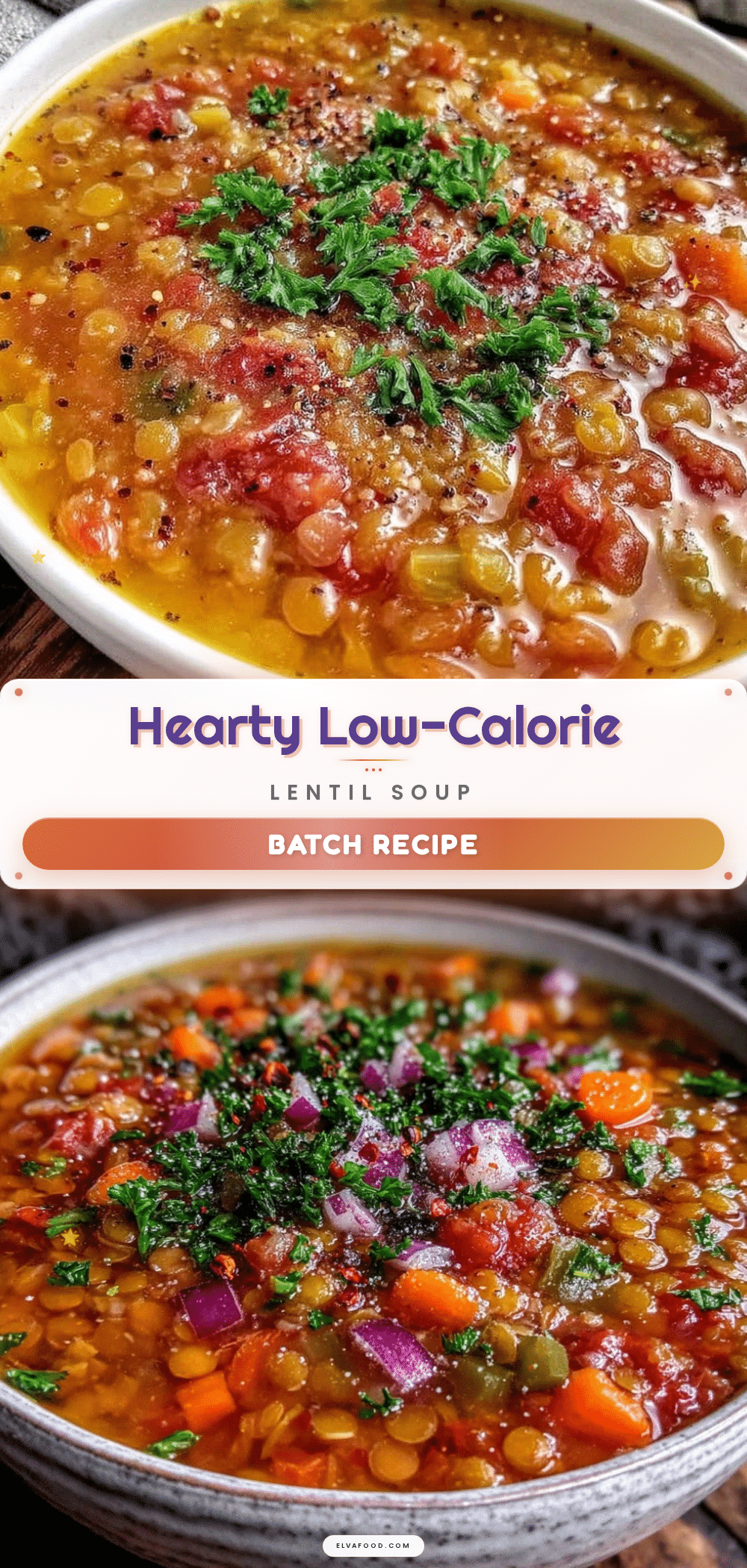 healthy batch cook lentil soup recipe