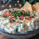 healthy high-protein cottage cheese queso dip - featured image