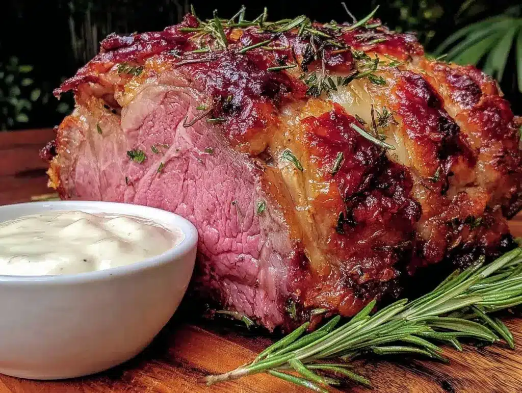 herb-crusted standing rib roast - featured image