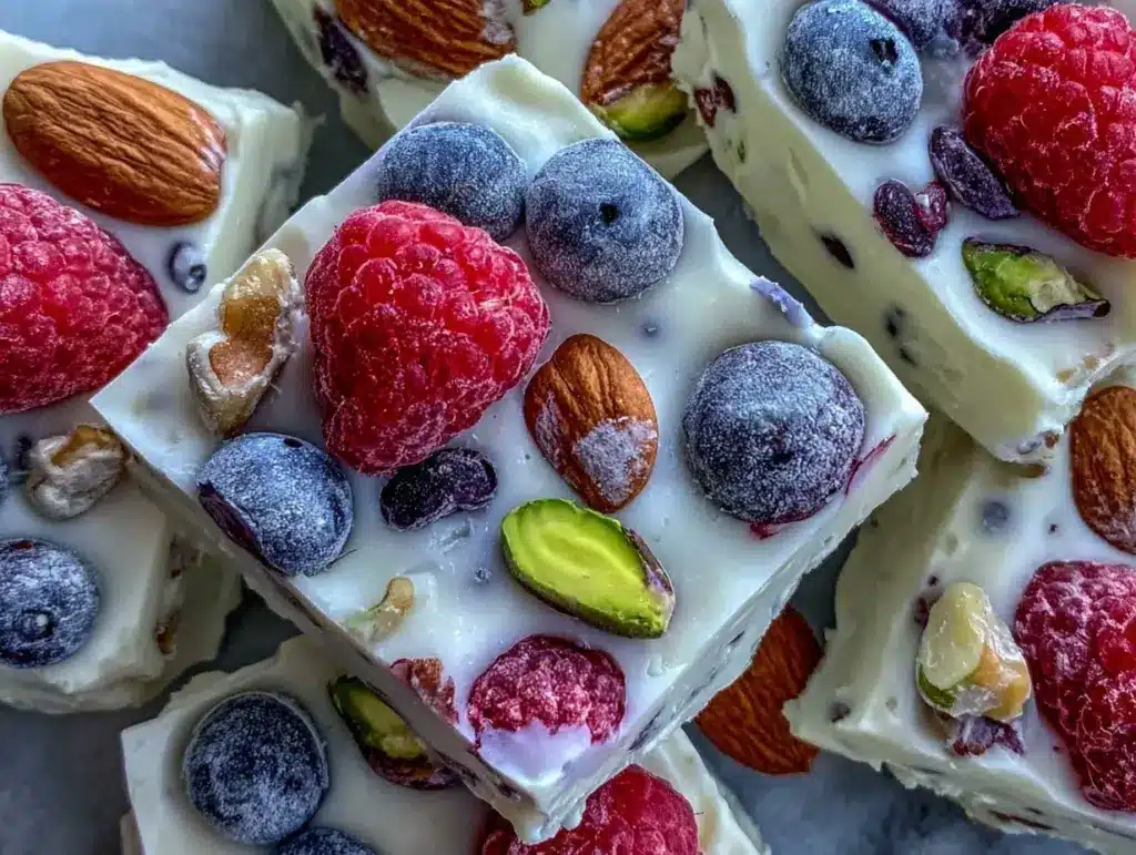 high-protein frozen yogurt bark - featured image