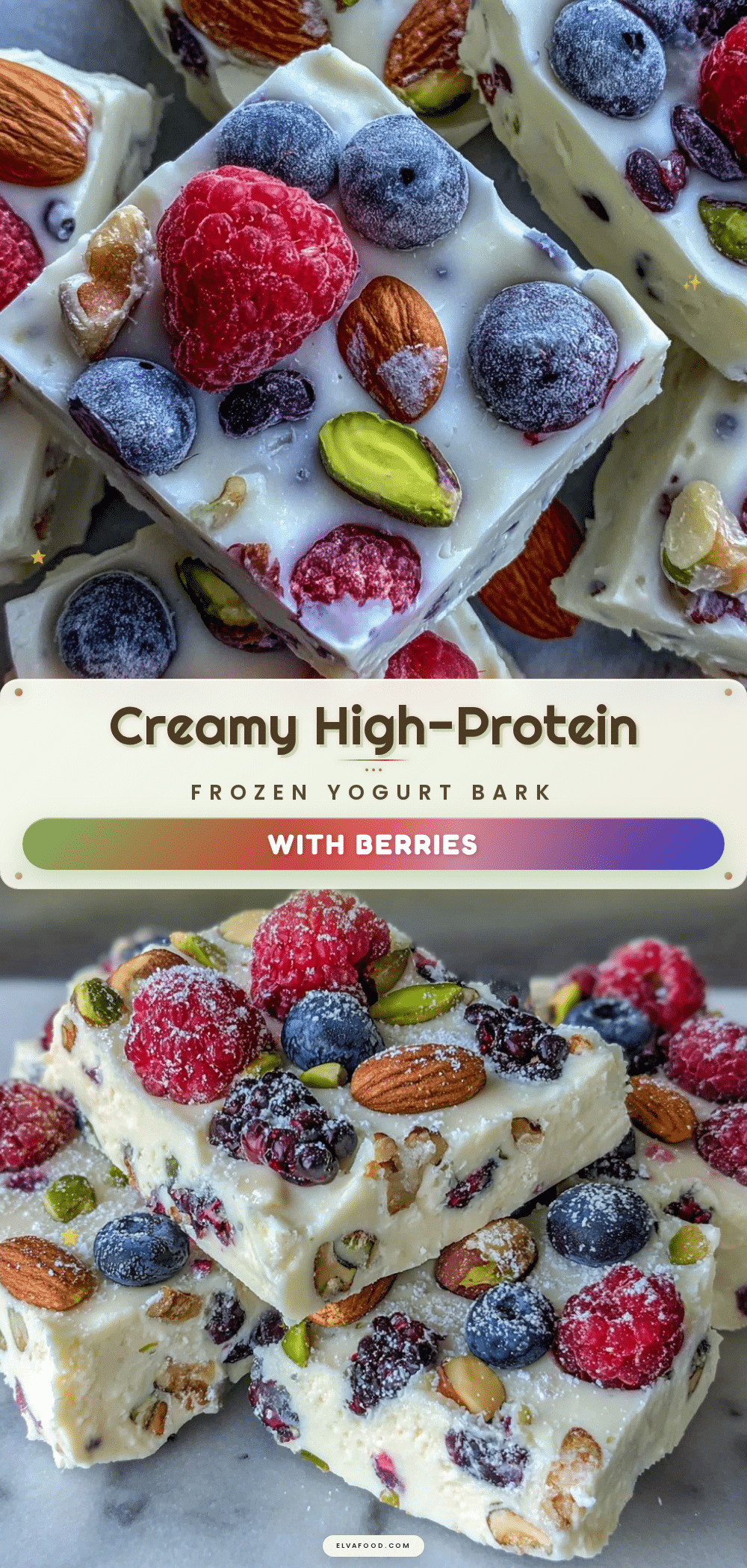 high-protein frozen yogurt bark recipe