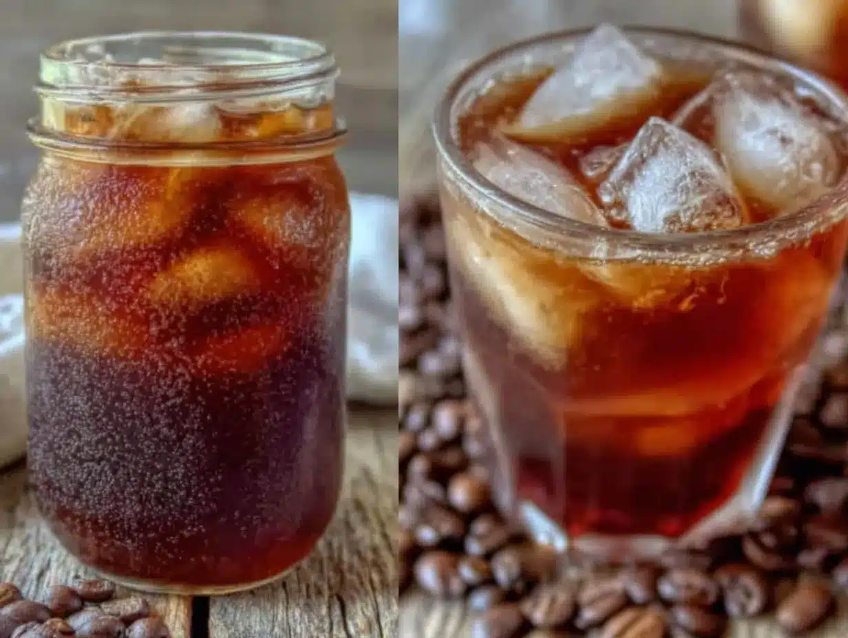 homemade cold brew coffee concentrate preparation steps