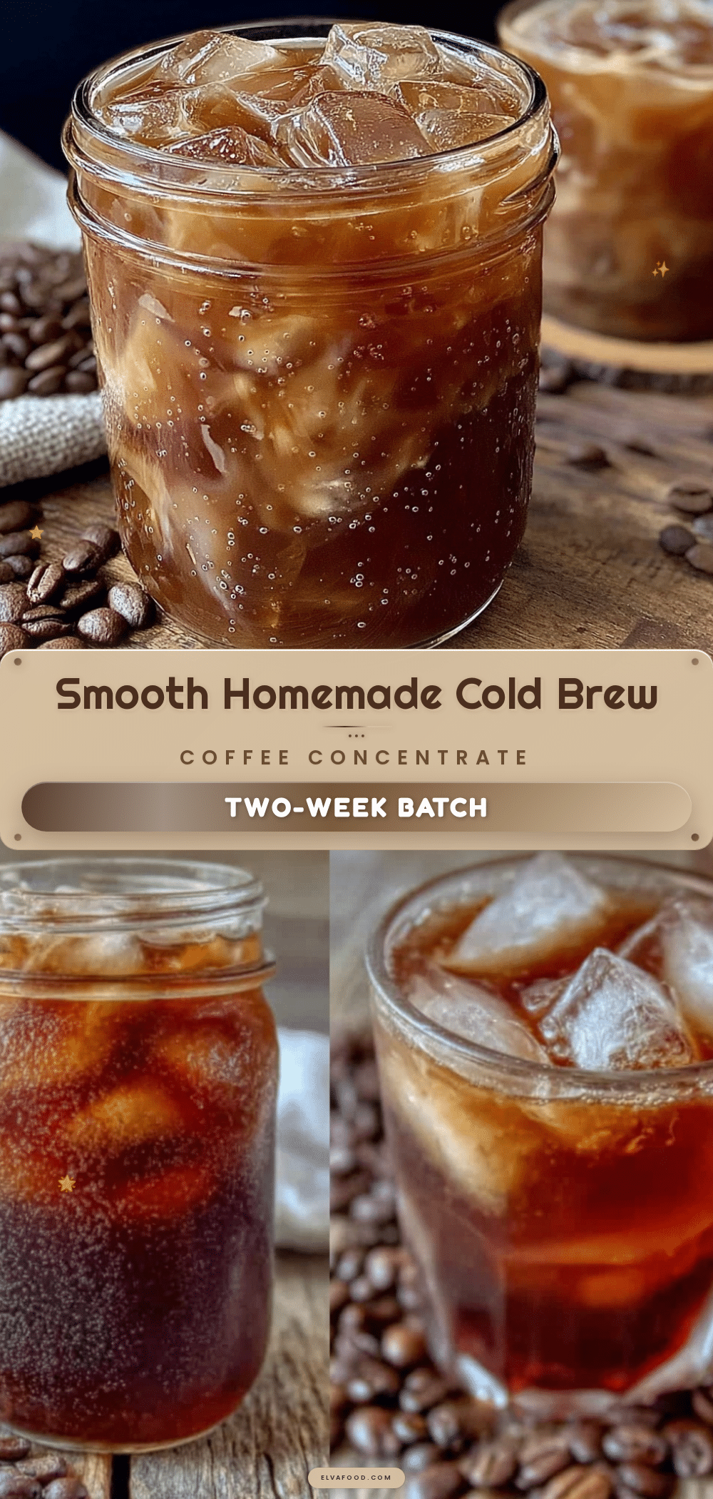 homemade cold brew coffee concentrate recipe