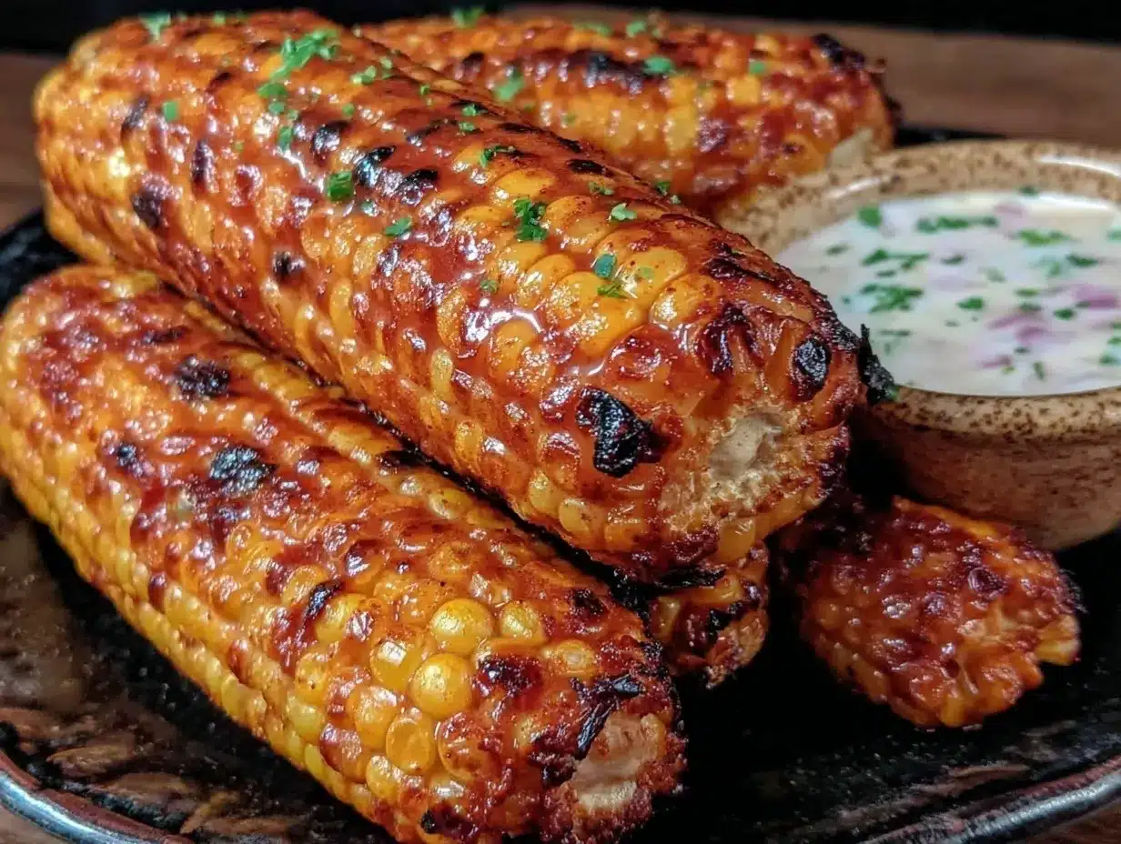 honey old bay corn ribs preparation steps