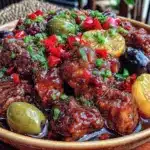 moroccan slow cooker lamb tagine - featured image