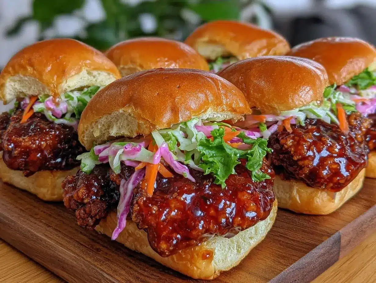 Nashville Hot Honey Chicken Sliders preparation steps
