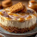 no bake lotus biscoff cheesecake - featured image
