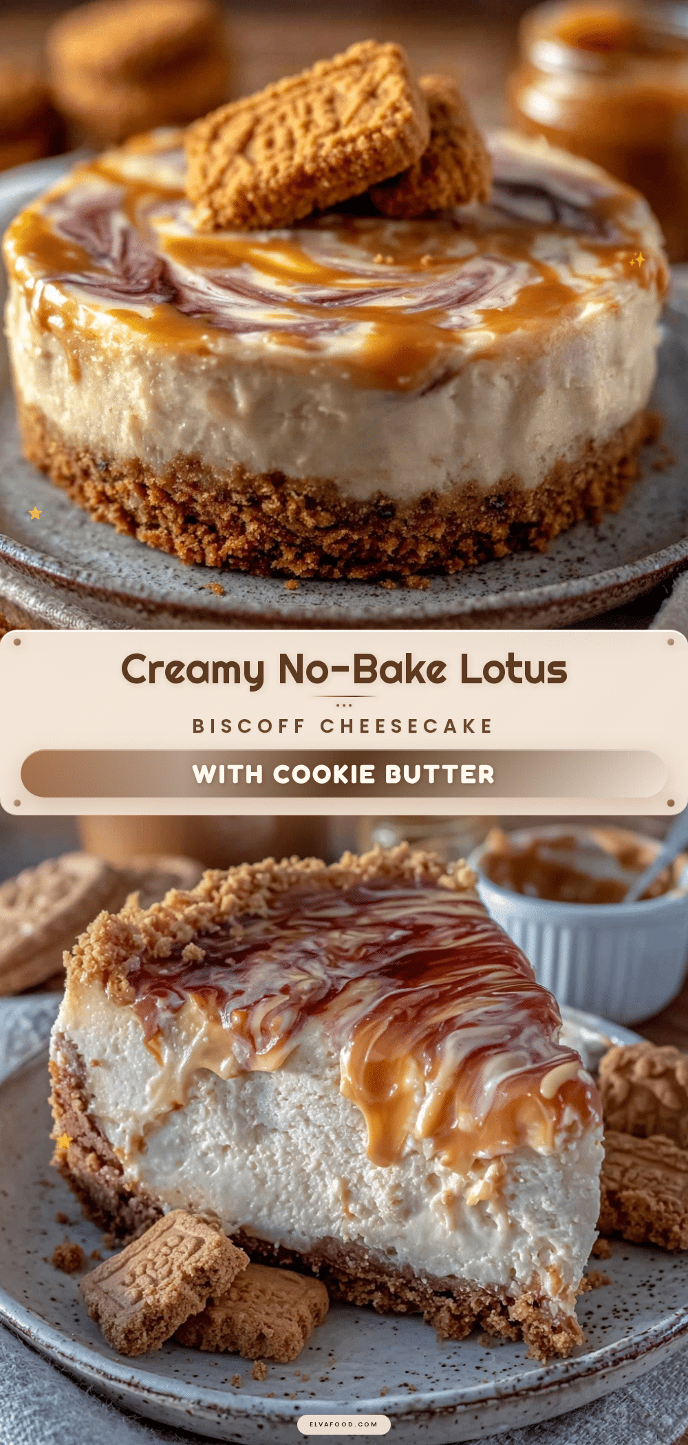 no bake lotus biscoff cheesecake recipe
