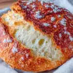no-knead Dutch oven sourdough bread - featured image