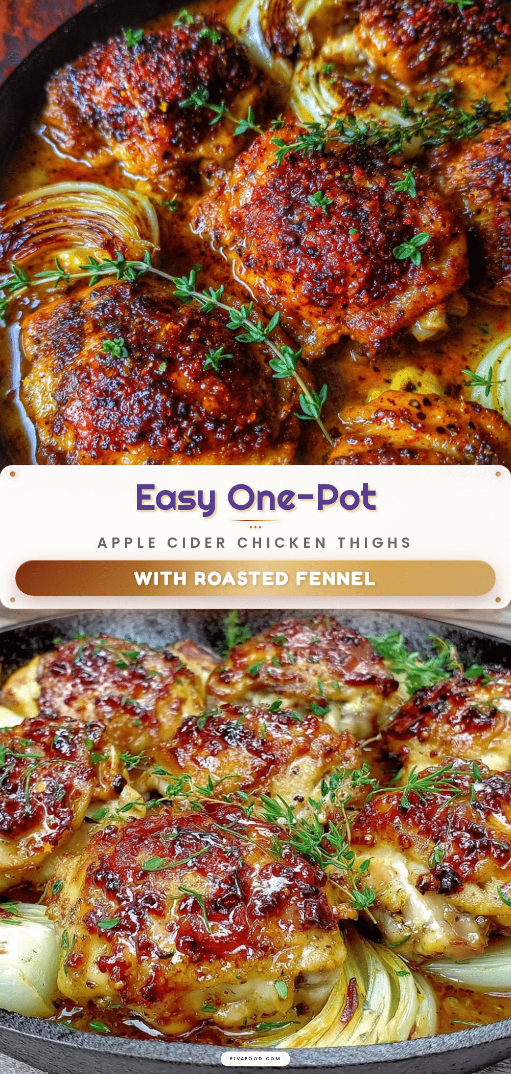 one-pot apple cider chicken thighs recipe