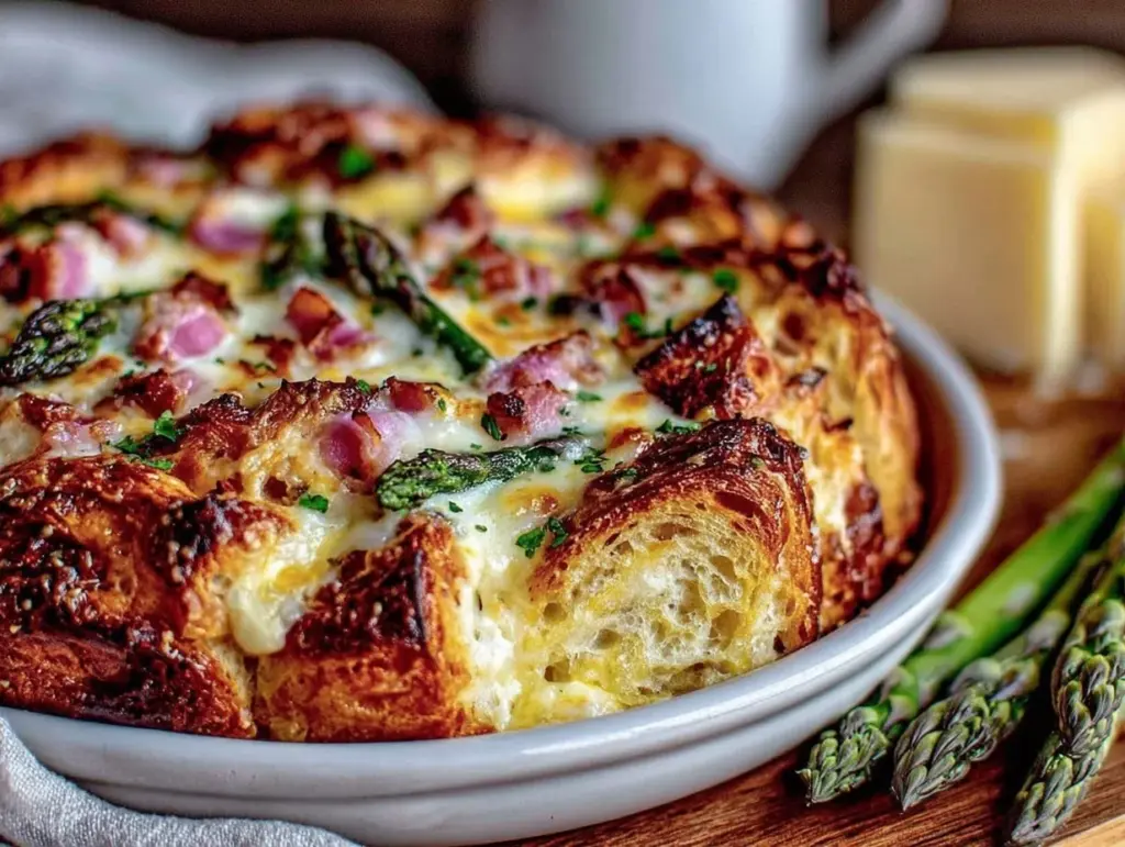 overnight croissant strata - featured image
