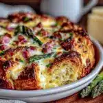overnight croissant strata - featured image