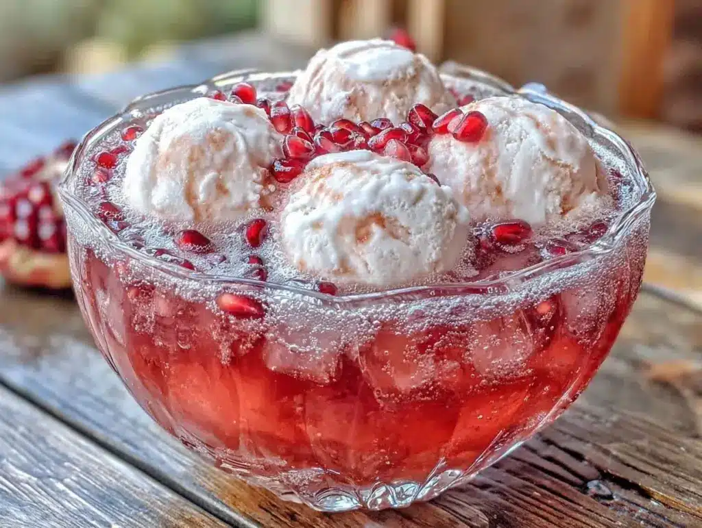 pomegranate champagne punch bowl - featured image