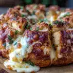 pumpkin shaped cheddar pull-apart bread - featured image