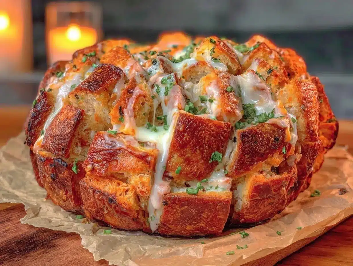 pumpkin shaped cheddar pull-apart bread preparation steps