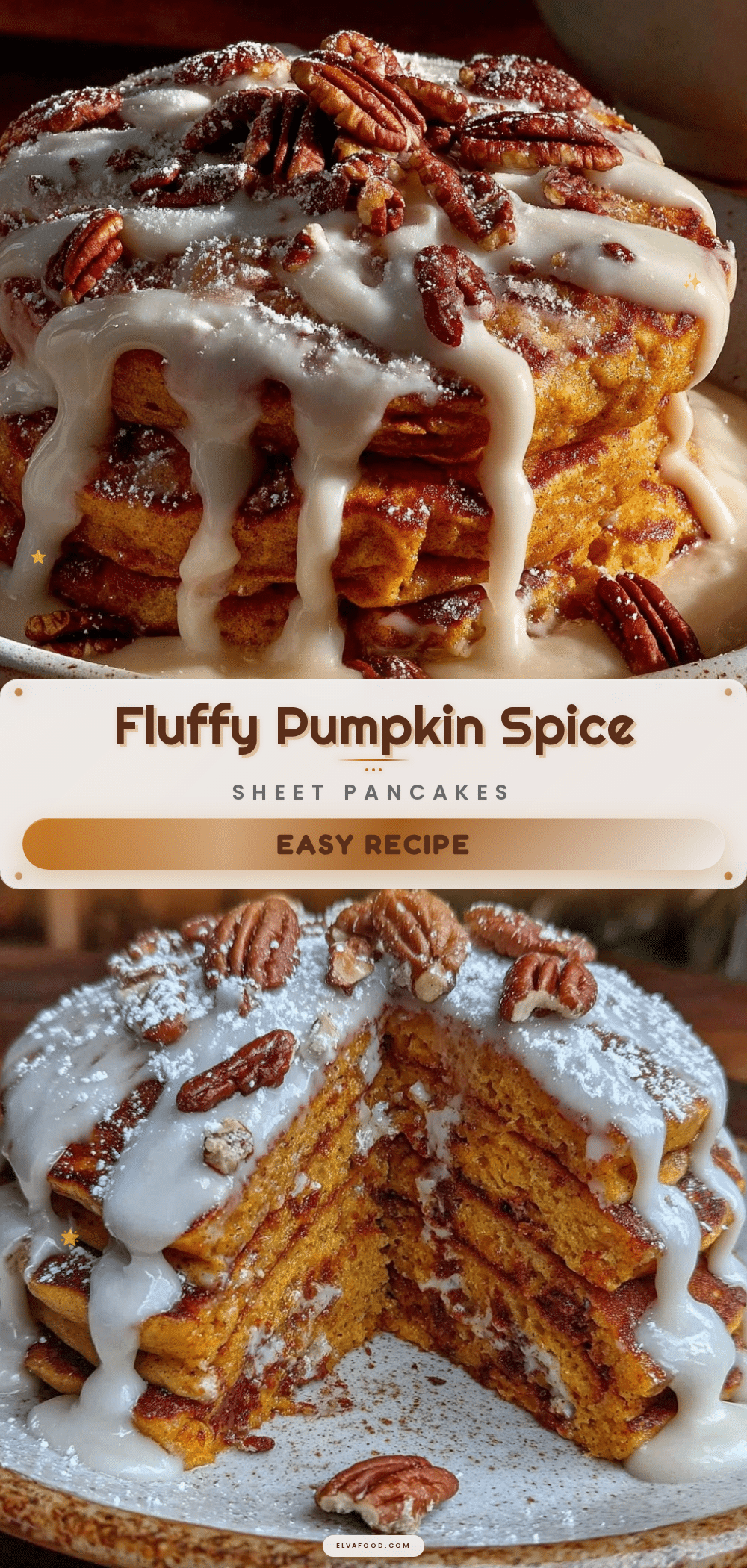 pumpkin spice sheet pancakes recipe