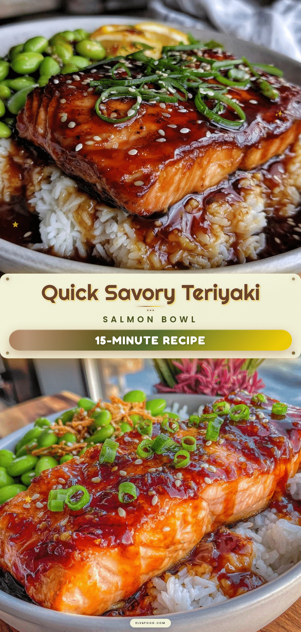 quick teriyaki salmon rice bowl recipe