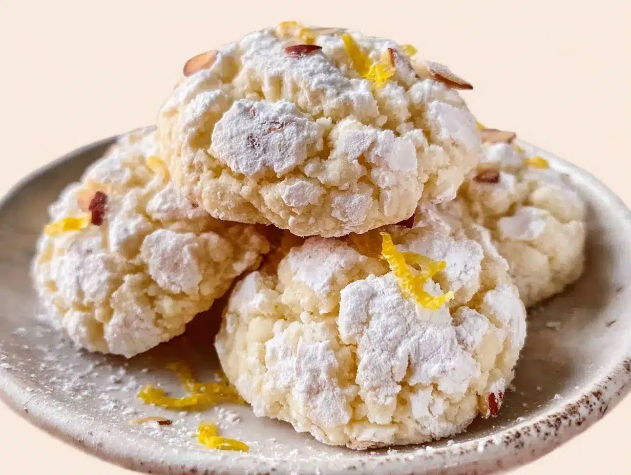 ricciarelli almond soft cookies preparation steps