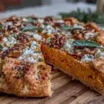 savory pumpkin goat cheese galette - featured image