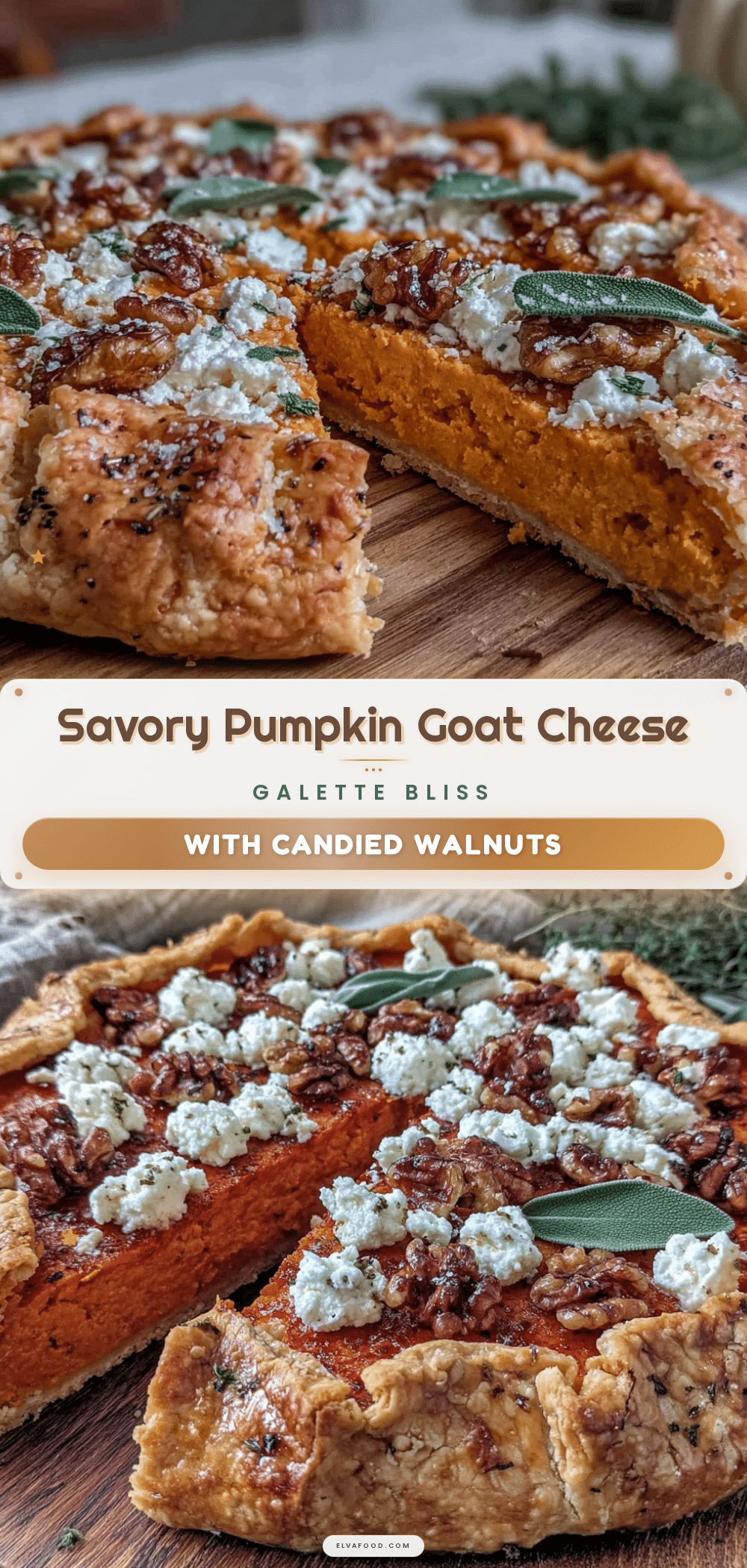 savory pumpkin goat cheese galette recipe