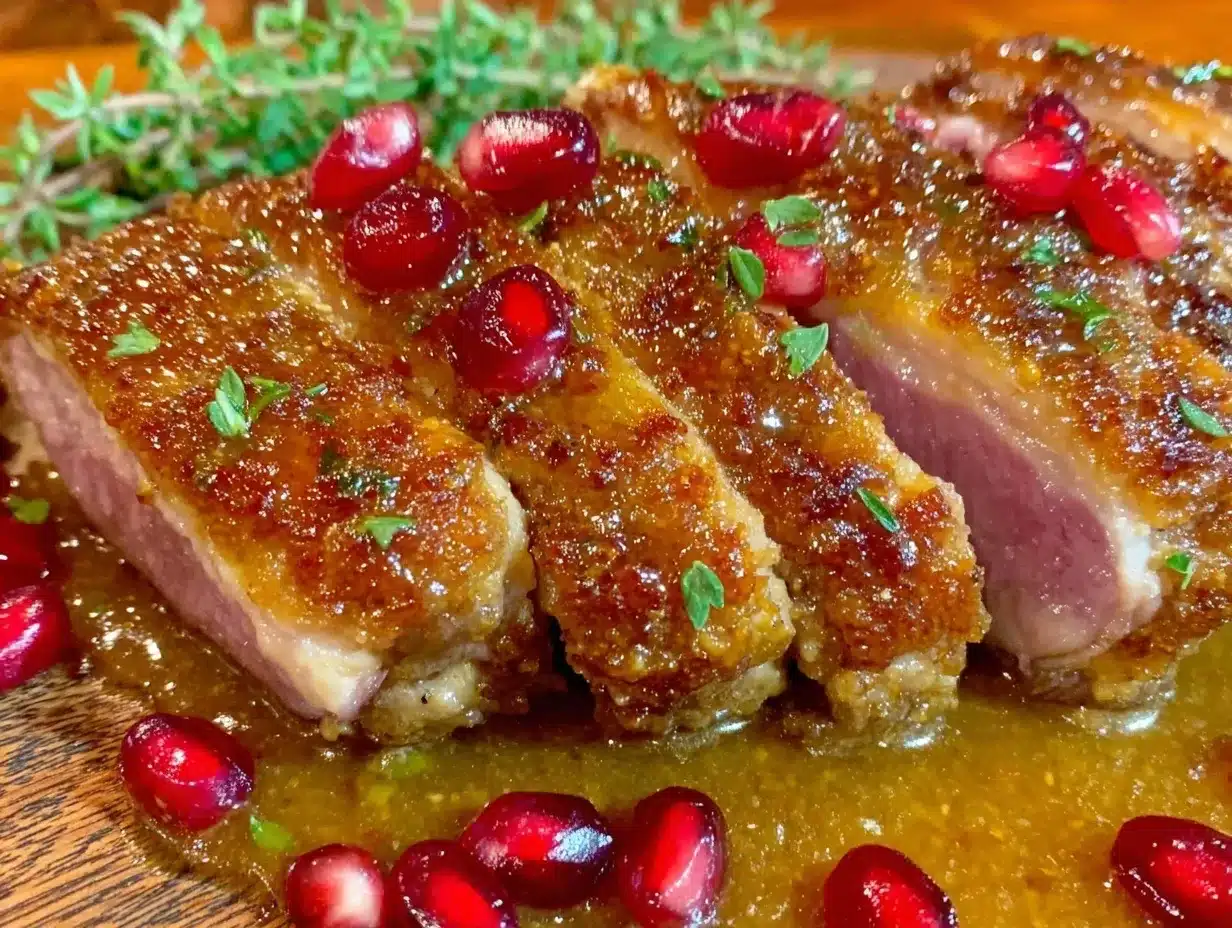 slow roasted duck breast preparation steps