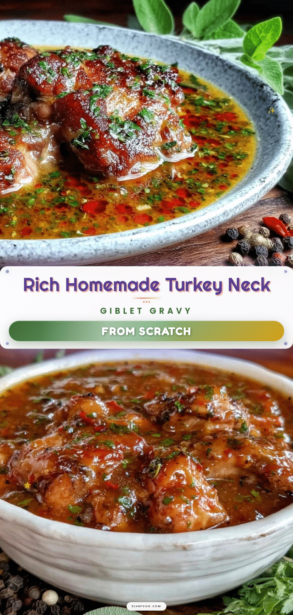 turkey neck and giblet gravy recipe