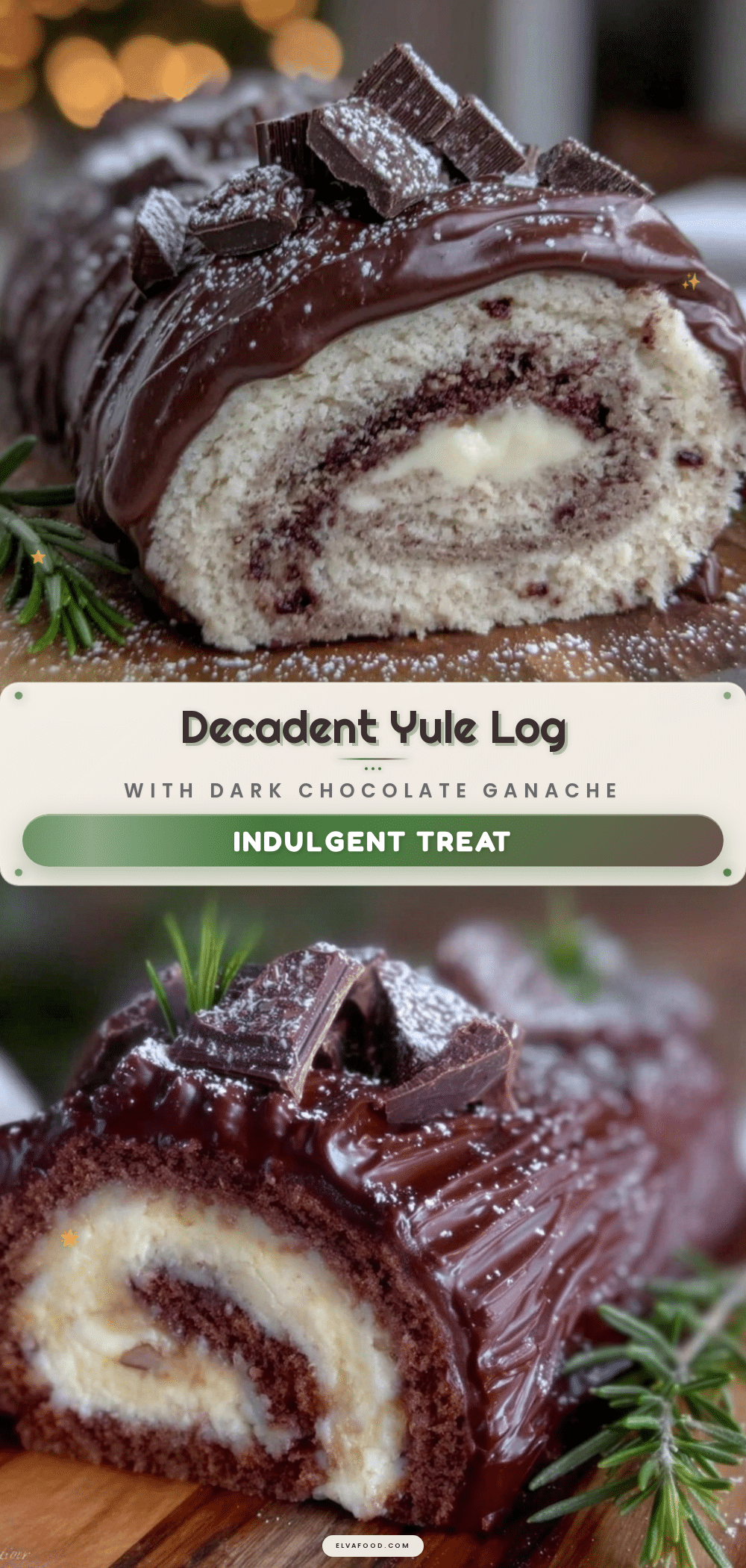Yule Log Buche de Noël recipe
