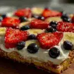 american flag fruit pizza - featured image