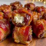 bacon-wrapped cream cheese stuffed dates - featured image