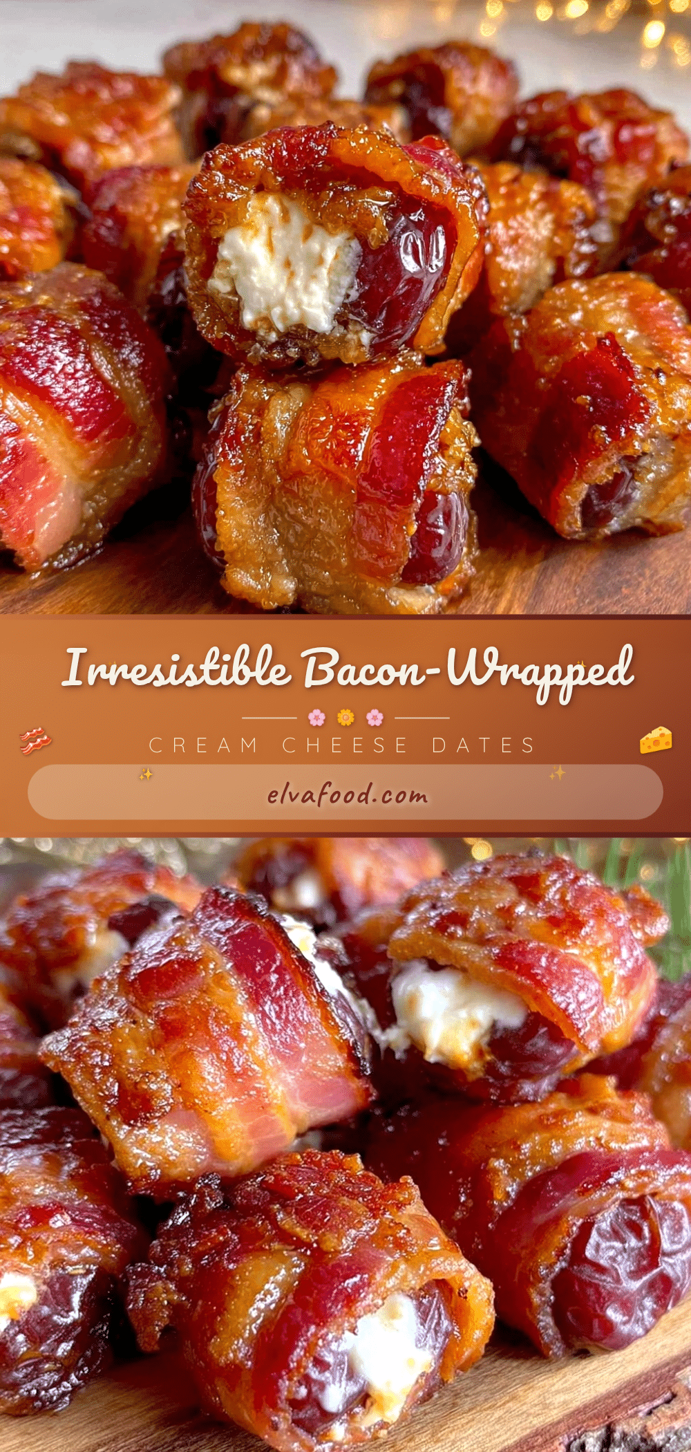 bacon-wrapped cream cheese stuffed dates recipe