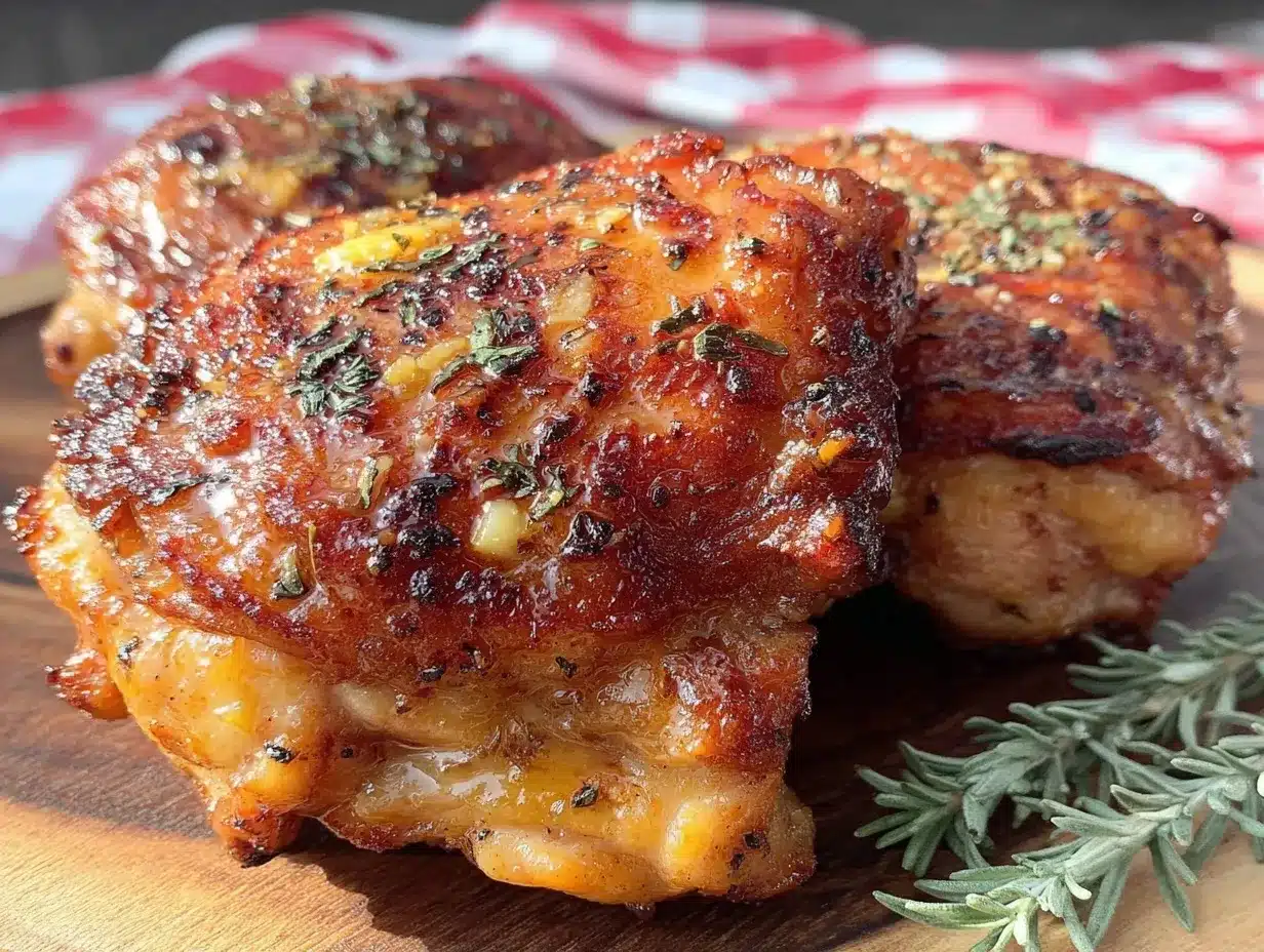 brown sugar garlic grilled chicken thighs preparation steps