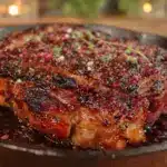 coffee-rubbed ribeye steak - featured image