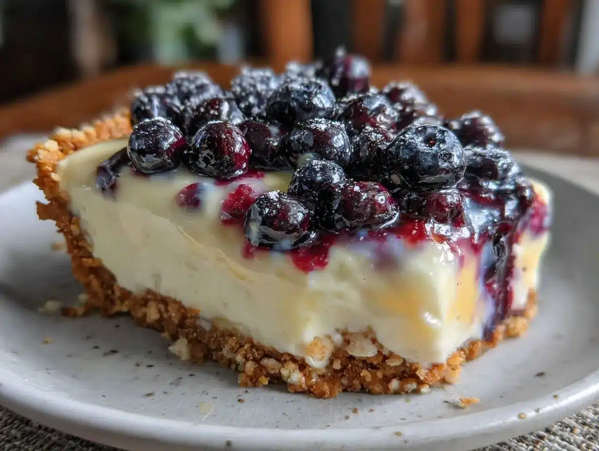 creamy blueberry lemon icebox pie preparation steps