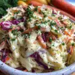 creamy coleslaw with poppy seed dressing - featured image