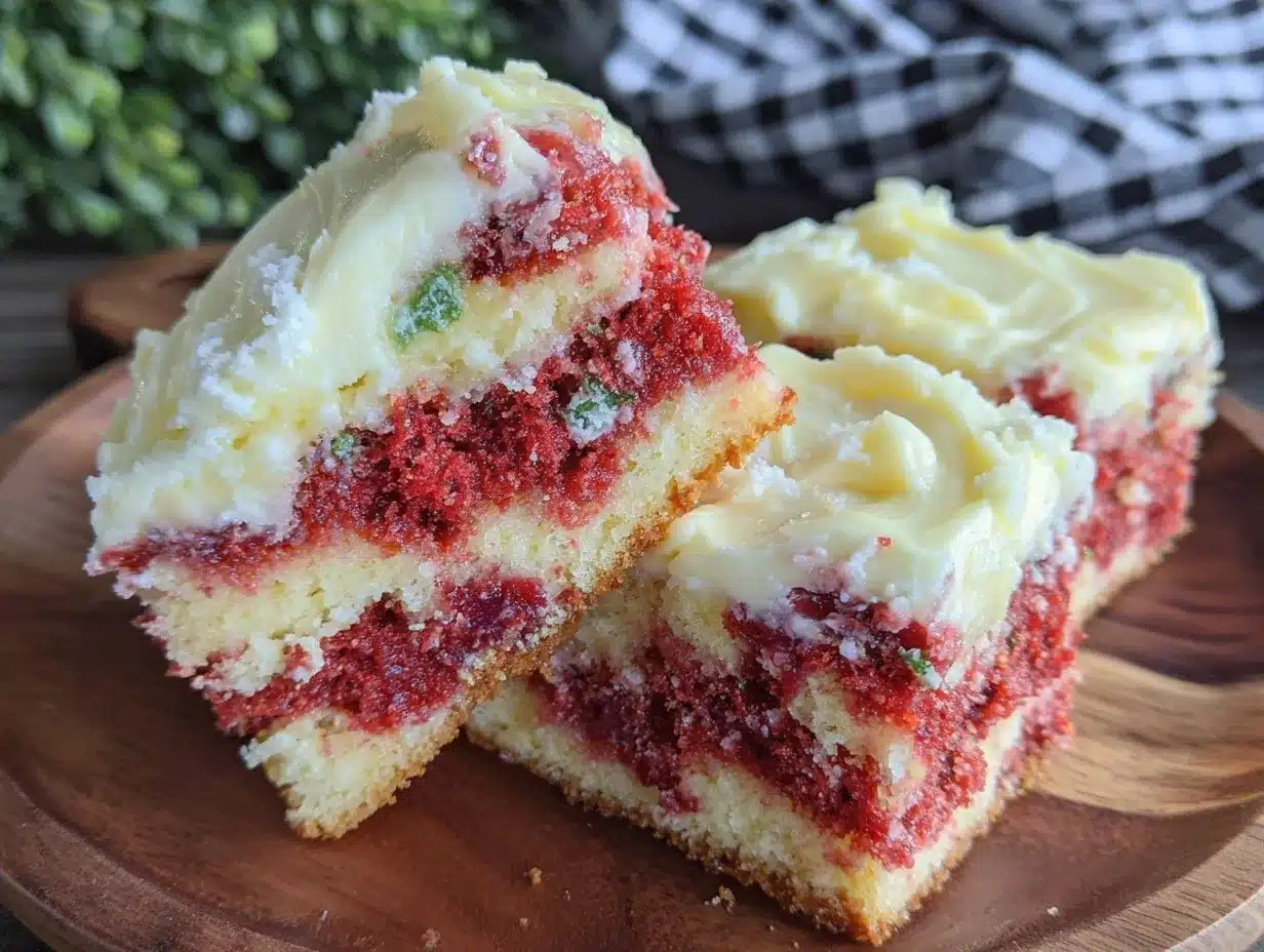 creamy flag sheet cake preparation steps