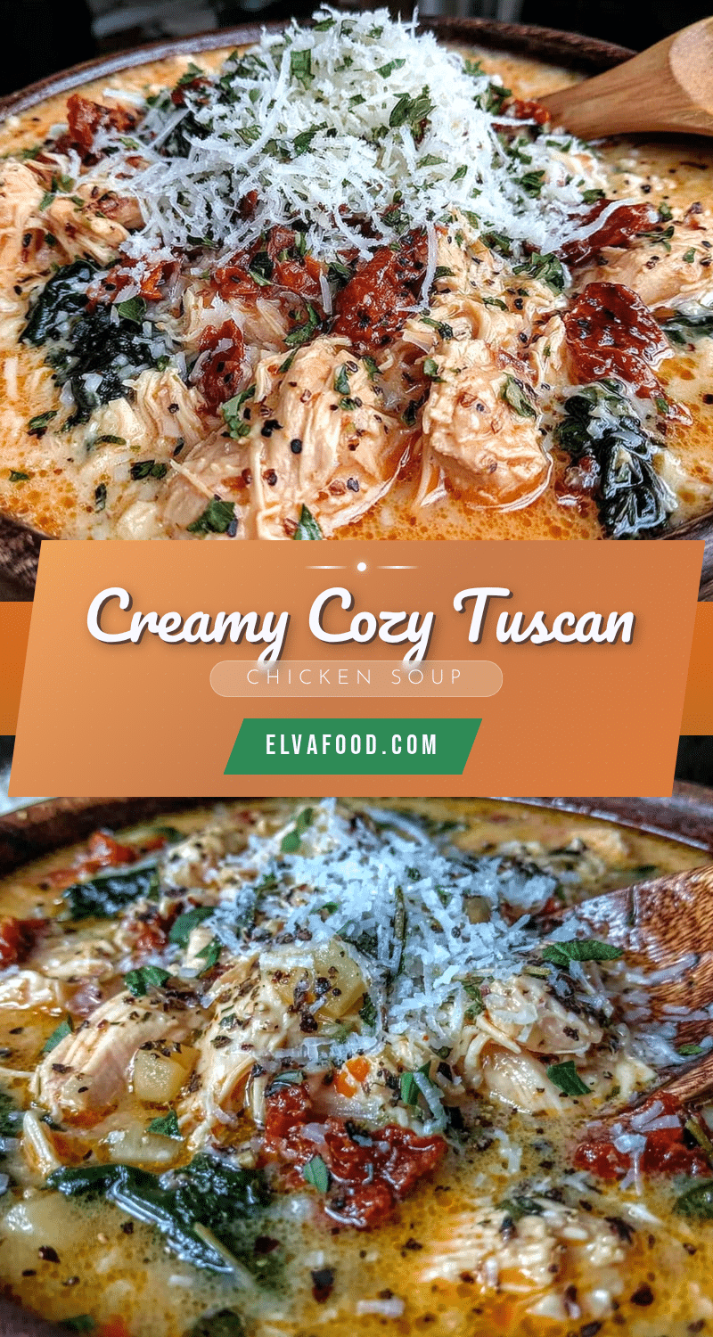 Creamy Tuscan Chicken Soup recipe