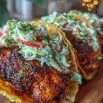 crispy blackened fish tacos - featured image