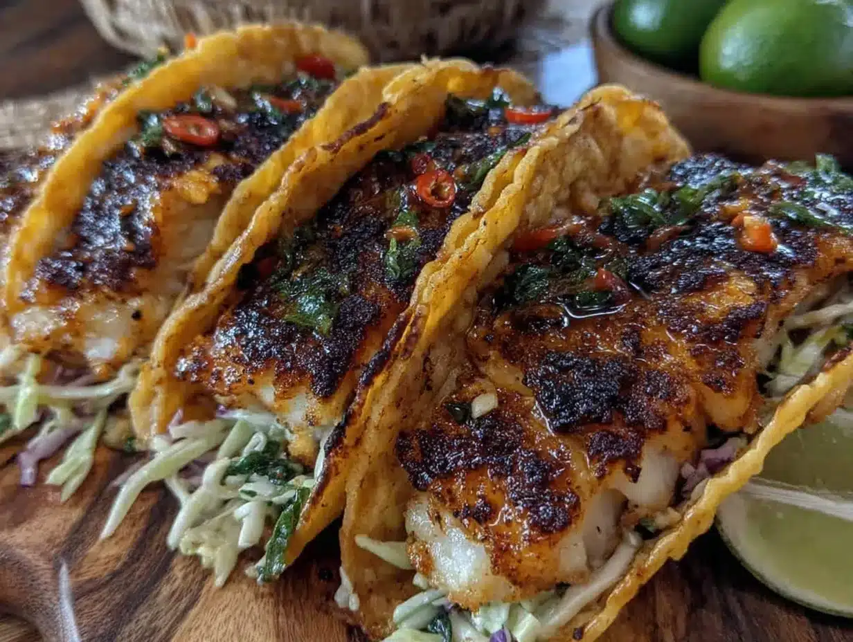 crispy blackened fish tacos preparation steps