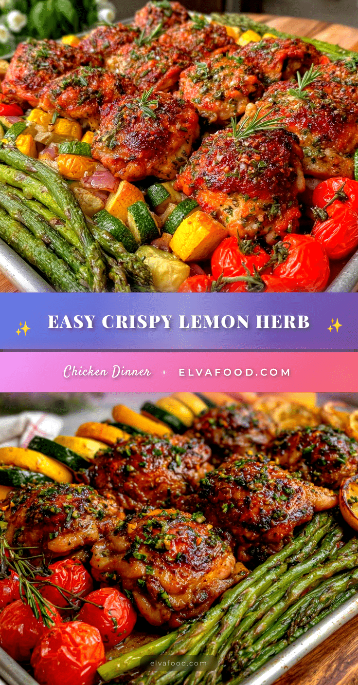 crispy lemon herb chicken recipe