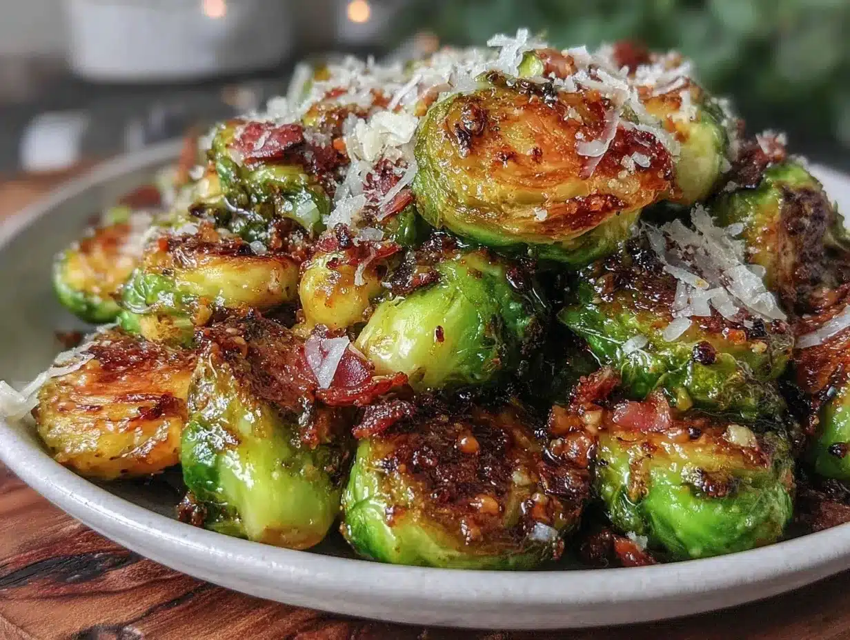 crispy parmesan smashed brussels sprouts preparation steps