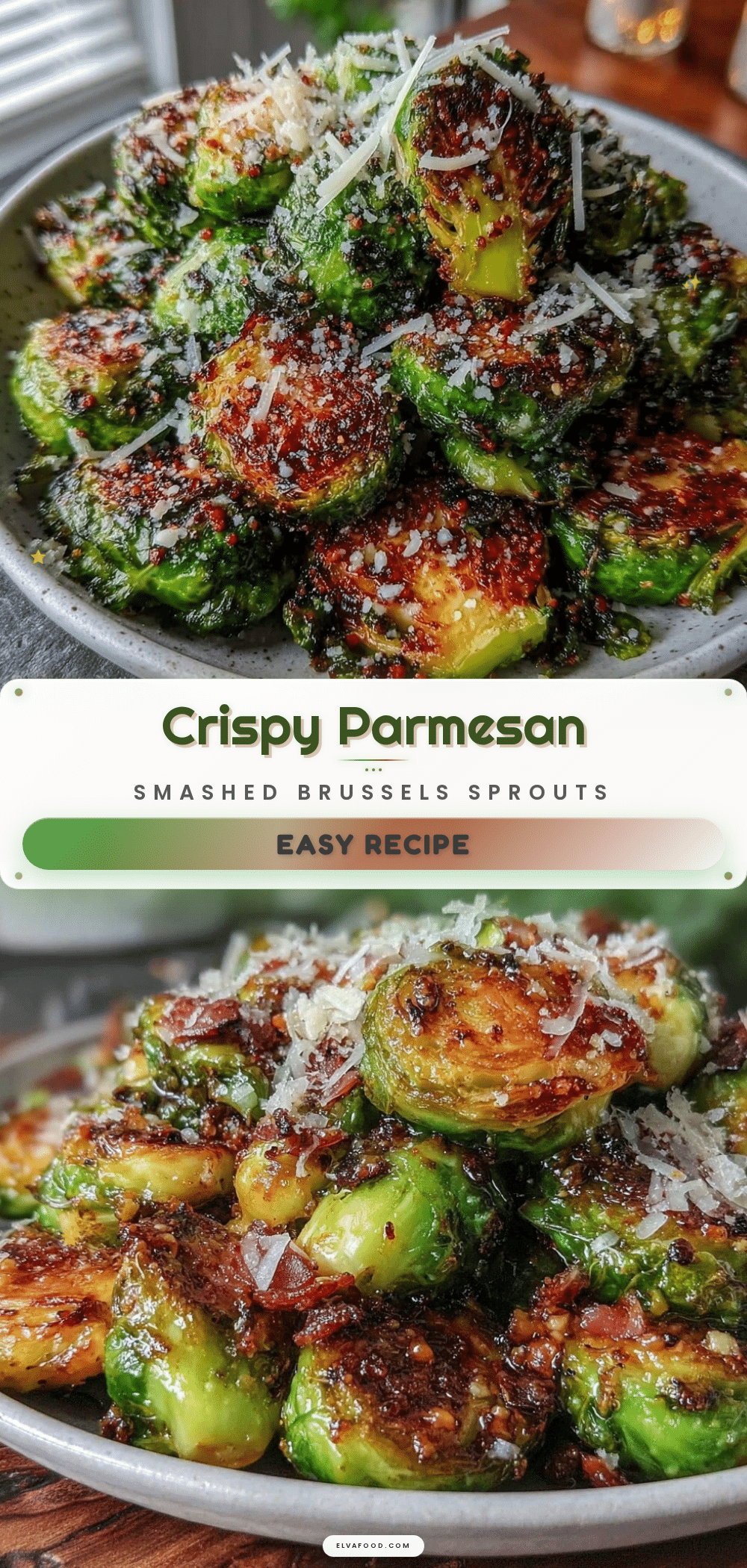 crispy parmesan smashed brussels sprouts recipe