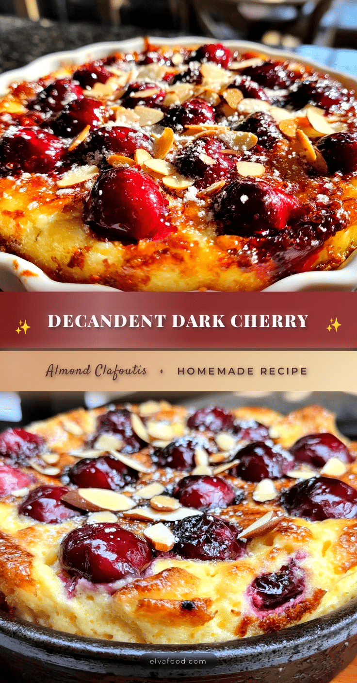 dark sweet cherry clafoutis recipe